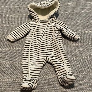Nordstrom Baby Striped Hooded Bunting 3M